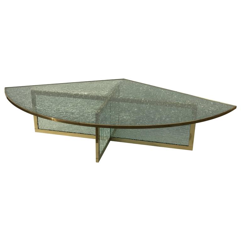 Crackled Glass Coffee Table